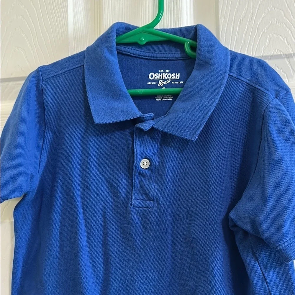 OshKosh B'gosh Blue Polo Shirt Short Sleeve Casual